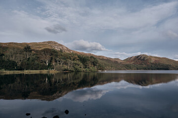 lake and mountains in scotland Loch Ba