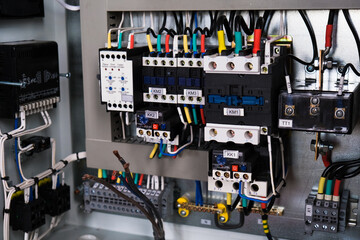 Electrical switchboard, wire, automat. Electrical shield