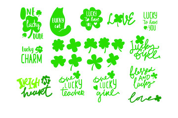 poster for St. Patrick's Day. Greeting card. Vector llustration