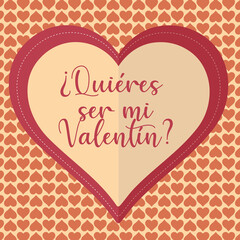 Tarjeta de corazón de Día de San Valentín