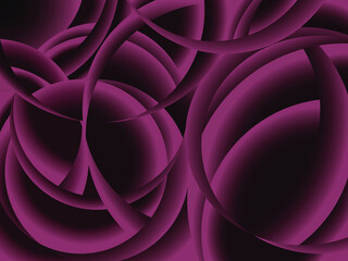 Fototapeta premium abstract vector pattern in the form of volumetric and smoothly rounded lines in a maroon shade