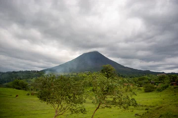 Foto op Canvas landscape with a volcano, arenal © Ariel