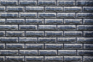 fence fragment made of natural stone with geometric patterns