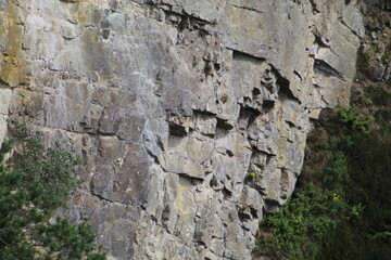 old cliff face