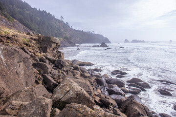 Fototapeta na wymiar Indian point coast in Oregon state