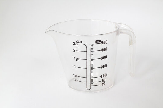 measuring cup isolated on white background. 