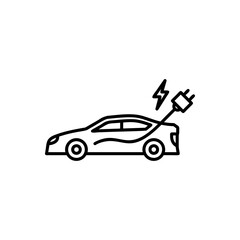 Electric car icon vector illustration