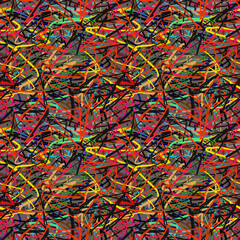 abstract pattern with many colors and chaotic pattern