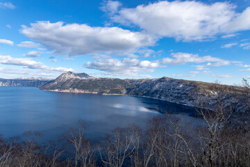 Fototapeta na wymiar 北海道　摩周湖の冬の風景
