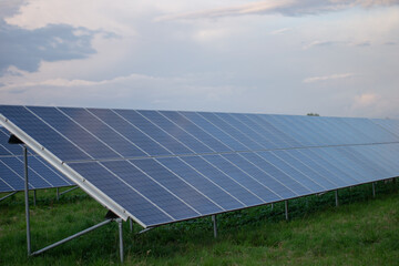 Solar panels, alternative energy, solar power plant