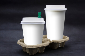  Coffee cup prototype material 3D rendering 