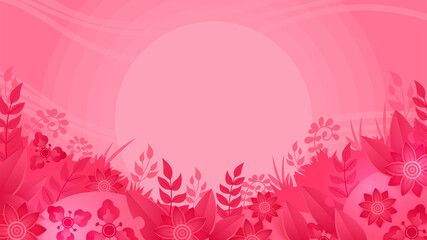 Fototapeta na wymiar Pink Spring Flowers Background
