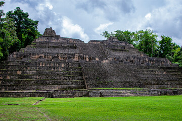 Maya Pyramid of Caracol in Belize