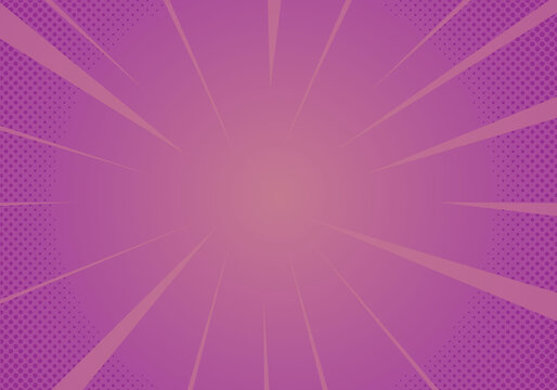 Flat Design Purple Comic Background