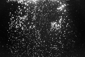 black bokeh from water