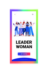 female cooks in uniform standing together beautiful women chefs cooking food industry concept professional restaurant kitchen workers full length vertical vector illustration