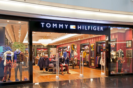 BEIJING, CHINA - JANUARY. 18, 2015: Tommy Hilfiger store. Tommy Hilfiger is an global apparel and retail company founded in 1985. 