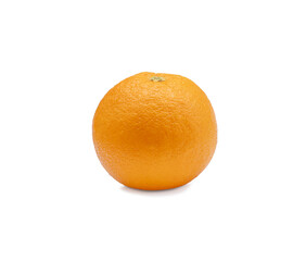 Fresh orange fruit isolated on the white background