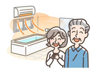 温かい浴室　浴室暖房機設置