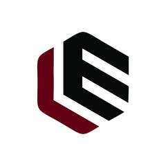letter LE monogram logo design creative idea 