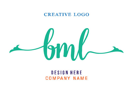 BML lettering logo is simple, easy to understand and authoritative