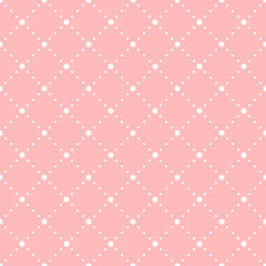 pink baby repetitive background with dots. vector seamless pattern. classic stylish texture. fabric swatch. wrapping paper. continuous print. design element for textile, apparel, phone case