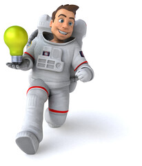 Fun astronaut - 3D Illustration