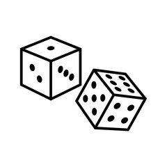 dice icon vector