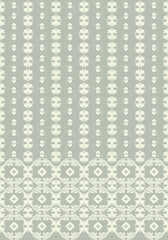 Seamless brown background with light pattern in baroque style. Vector retro illustration. Ideal for printing on fabric or paper for wallpapers, textile, wrapping.