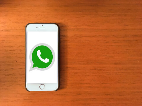 Whatsapp Logo On Mobile Phone Screen