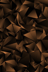 Fototapeta premium 3d Triangles, abstract background. Design wallpaper.