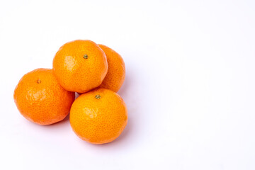 Taiwan orange fruit on white background