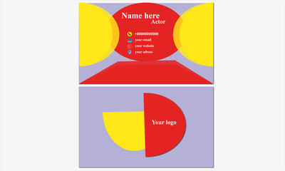 Business card and visiting card template.