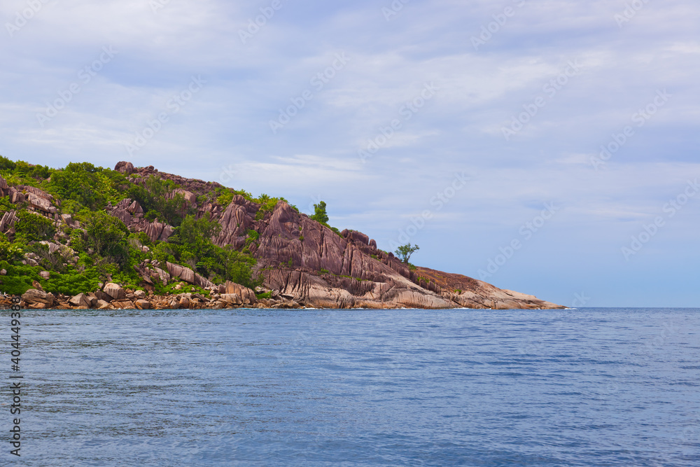 Wall mural Tropical island La Digue - Seychelles