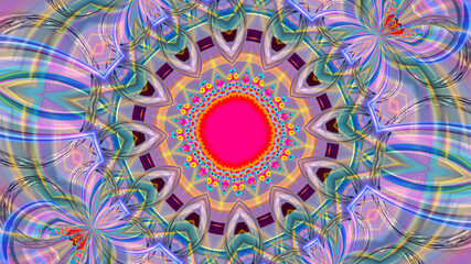 Abstract fantasy patterned multicolored background