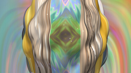 Abstract fantasy patterned multicolored background
