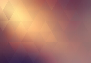 Triangles mosaic golden background. Toned yellow shiny metal abstract texture. Geometric tiles pattern.