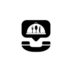 Food order icon isolated on white background