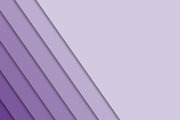 Abstract background illustration of diagonal layers of overlapping purple paper with space for text