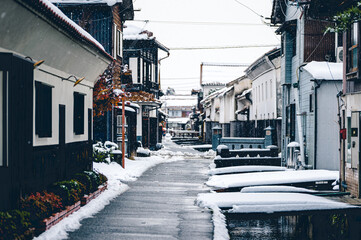 Obraz premium 倉吉の冬 - Winter city in Japan
