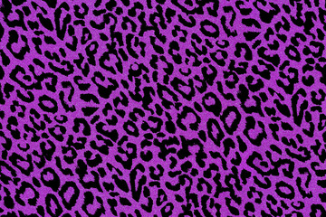 Abstract background illustration of  black animal print on a purple glitter background