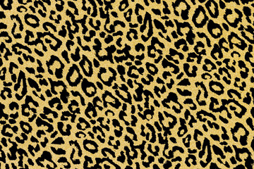Abstract background illustration of  black animal print on a gold glitter background