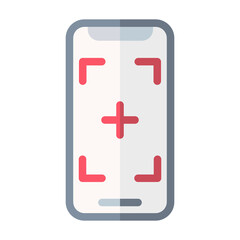 Obraz premium mobile camera icon logo or illustration. perfect use for web, mobile app, pattern design etc.