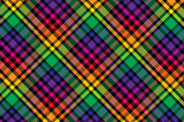 Background illustration of tartan plaid pattern. Checkered multicolored fabric texture.