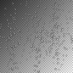 flying water droplets