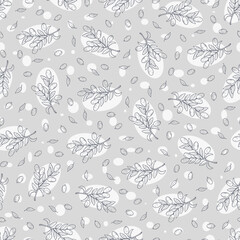 Olive branches Vector seamless pattern. Hand Drawn doodle olive tree twigs, olive berries. Olives blue background.
