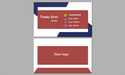 Business card and visiting card template