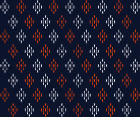 Vector illustration of traditional geometric pattern for background, carpet, wallpaper, clothing, batik wrapping, sarong, embroidery style.