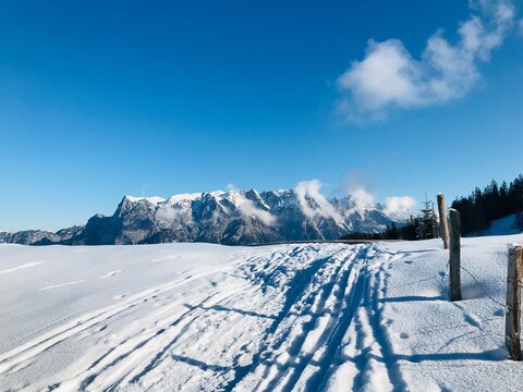 Winterlandschaft Tennengebirge Werfenweng Salzburg