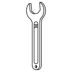 Wrench line. A beautiful new shiny all-round tool for garages and the home.